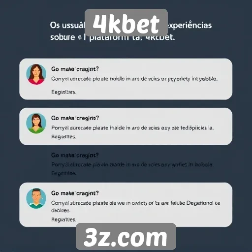 Feedback dos usuários sobre a experiência no 4kbet